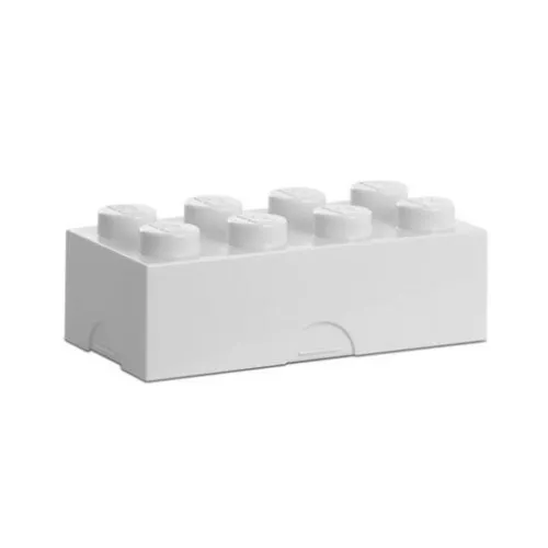 40231735 LEGO Tároló doboz 2x4-es, uzsonnás doboz, fehér színben