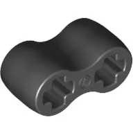 45590c11 - LEGO fekete technic gumi dupla flexibilis tengely csatlakozó