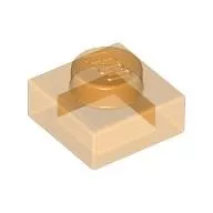 3024c98 - LEGO átlátszó narancssárga lap 1 x 1 méretű