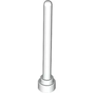 3957bc1 - LEGO fehér antenna 1 x 4 méretű, lapos végű