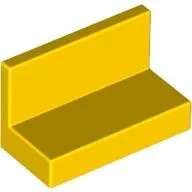 4865bc3 - LEGO sárga fal lekerekített sarkokkal 1 x 2 x 1 méretű