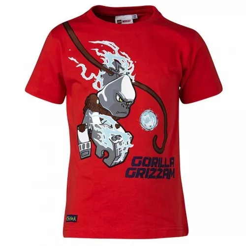 TRISTAN401-344-122 - LEGO Wear Chima Tristan 401 fiú piros t-shirt 122-es méretben