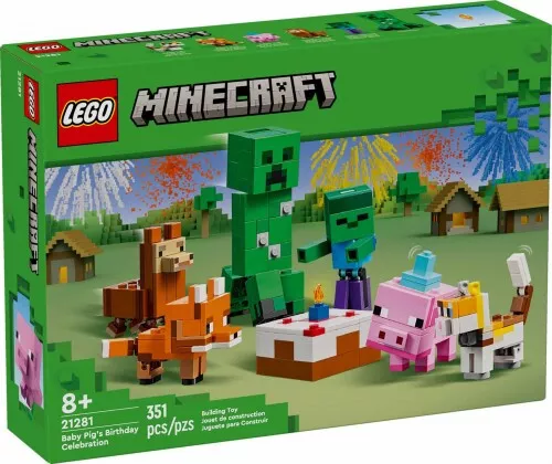 21281serult - LEGO Minecraft™ - Kismalac születésnapi zsúrja - Sérült dobozos!