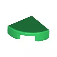 25269c6 - LEGO zöld csempe 1 x 1 méretű, negyed kör
