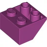 3660c71 - LEGO magenta kocka inverz 45° elem 2x2 méretű