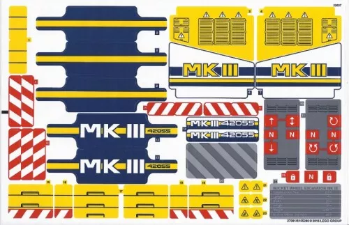 42055stk01a - LEGO Matrica lap - 42055 készlethez