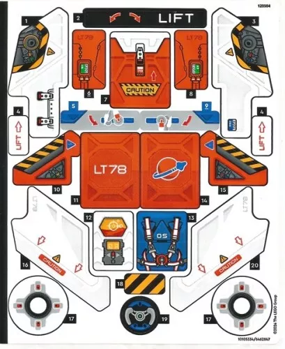 42178stk01 - LEGO Matrica lap - 42178 készlethez