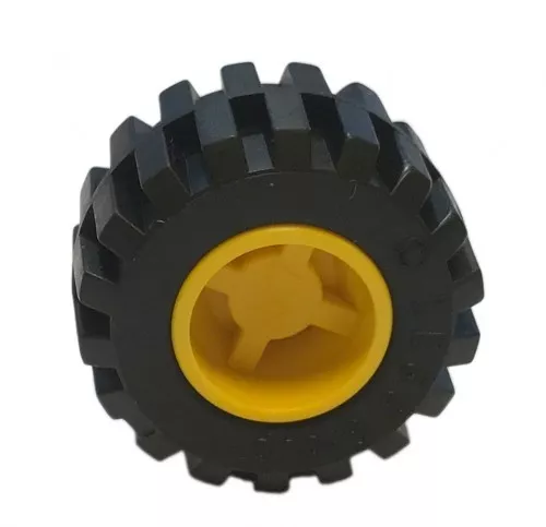 6014bc05c3 - LEGO sárga kerék 11mm átm. x 12mm, kicsi széles abronccsal