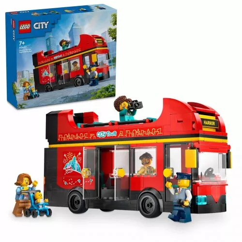 60407 - LEGO City - Piros emeletes turistabusz