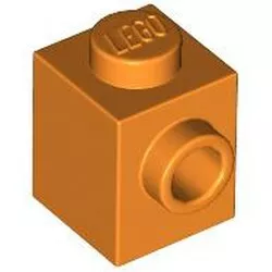 87087c4 - LEGO narancssárga kocka 1 x 1 méretű oldalán 1 bütyökkel