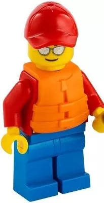 cty1273 - LEGO minifigura vízimentő, mentőmellényben