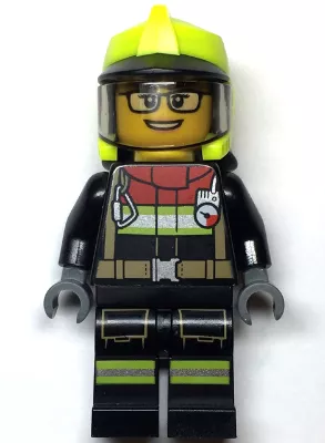 cty1544 - LEGO minifigura tűzoltónő