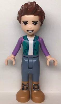 frnd538 - LEGO Friends Ethan türkiz pulcsiban