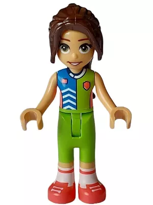 frnd639 - LEGO Friends Ivana minifigura lime sportruhában