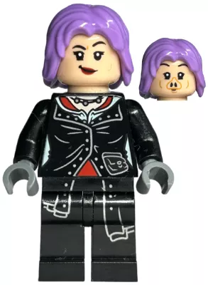 hp336 - LEGO Harry Potter minifigura - Nymphadora Tonks, levendula hajjal