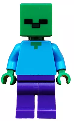 min010 - LEGO Minecraft Zombie minifigura