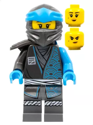 njo726 - LEGO Ninjago Nya minifigura, Core vállvérttel