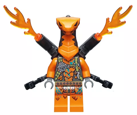 njo738 - LEGO Ninjago Cobra Mechanic minifigura, lángszórókkal