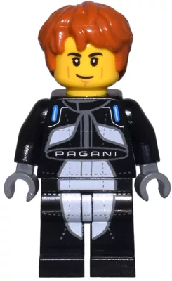 sc109 - LEGO minifigura Pagani Utopia pilóta