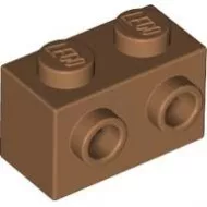 11211c150 - LEGO közepes nugát kocka 2 x 1 méretű oldalán 2 bütyökkel