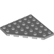 6106c86 - LEGO világosszürke lap 6 x 6 méretű, lecsapott sarokkal
