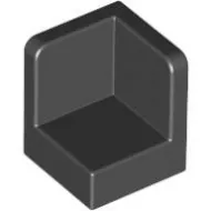 6231c11 - LEGO fekete lap 1 x 1 x 1 sarok fal