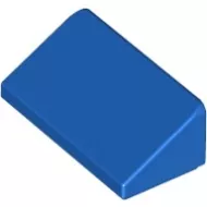 85984c7 - LEGO kék 30° lejtő 1 x 2 x 2/3 méretű