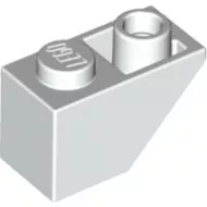 3665c1 - LEGO fehér kocka inverz 45° elem 1x2 méretű