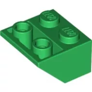 3660c6 - LEGO zöld kocka inverz 45° elem 2x2 méretű