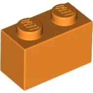 3004c4 - LEGO narancssárga kocka 1 x 2 méretű