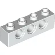 3701c1 - LEGO fehér technic kocka 1 x 4 méretű
