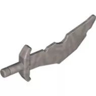 60752c95 - LEGO matt ezüst ork handzsár, kard