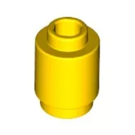 3062bc3 - LEGO sárga henger 1 x 1 nyitott tetővel