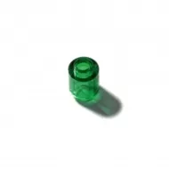 3062bc20 - LEGO átlátszó zöld henger 1 x 1 nyitott tetővel