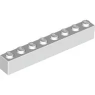 3008c1 - LEGO fehér kocka 1 x 8 méretű