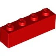 3010c5 - LEGO piros kocka 1 x 4 méretű