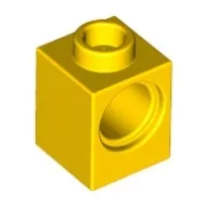 6541c3 - LEGO technic sárga 1 x 1 méretű, lyukkal