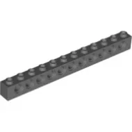 3895c85 - LEGO sötétszürke technic kocka 1 x 12 méretű