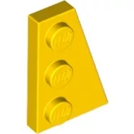 43722c3 - LEGO sárga lap 3 x 2 méretű, lecsapott, jobbos