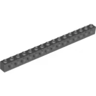 3703c85 - LEGO sötétszürke technic kocka 1 x 16 méretű