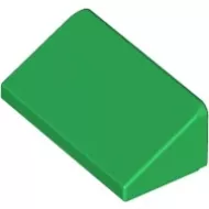 85984c6 - LEGO zöld 30° lejtő 1 x 2 x 2/3 méretű
