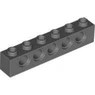 3894c85 - LEGO sötétszürke technic kocka 1 x 6 méretű
