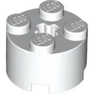3941c1 - LEGO fehér kocka 2 x 2 méretű, kerek