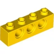 3701c3 - LEGO sárga technic kocka 1 x 4 méretű