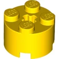 3941c3 - LEGO sárga kocka 2 x 2 méretű, kerek