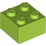 3003c34 - LEGO 2 x 2 kocka, lime zöld színben