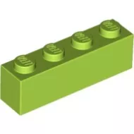 3010c34 - LEGO lime zöld kocka 1 x 4 méretű