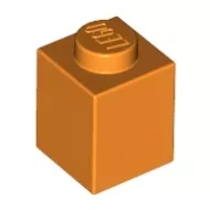3005c4 - LEGO narancssárga kocka 1 x 1 méretű
