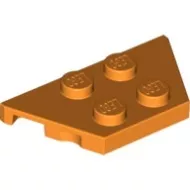 51739c4 - LEGO narancssárga lap 2 x 4 méretű, mindkét oldalán lecsapott