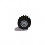 6014bc05c86 - LEGO világosszürke kerék 11mm átm. x 12mm, kicsi széles abronccsal